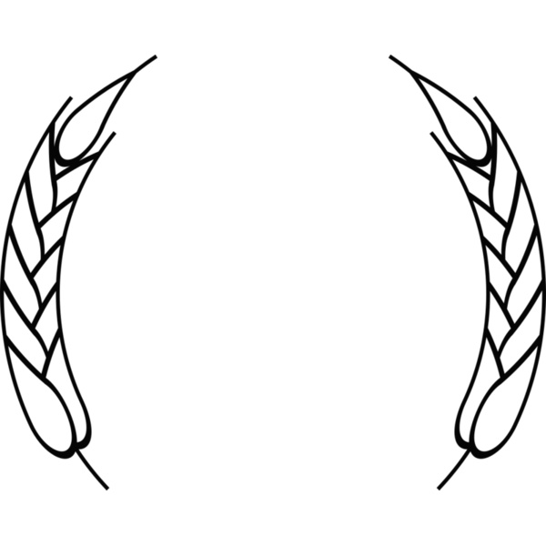 Wheat Laurel Half Wreath Thumbnail
